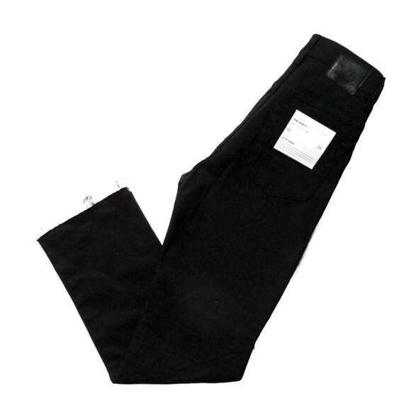 NWT AG Adriano Goldschmied Rhett 1 Year Super Black High Waist Straight Crop 25 - Picture 2 of 8